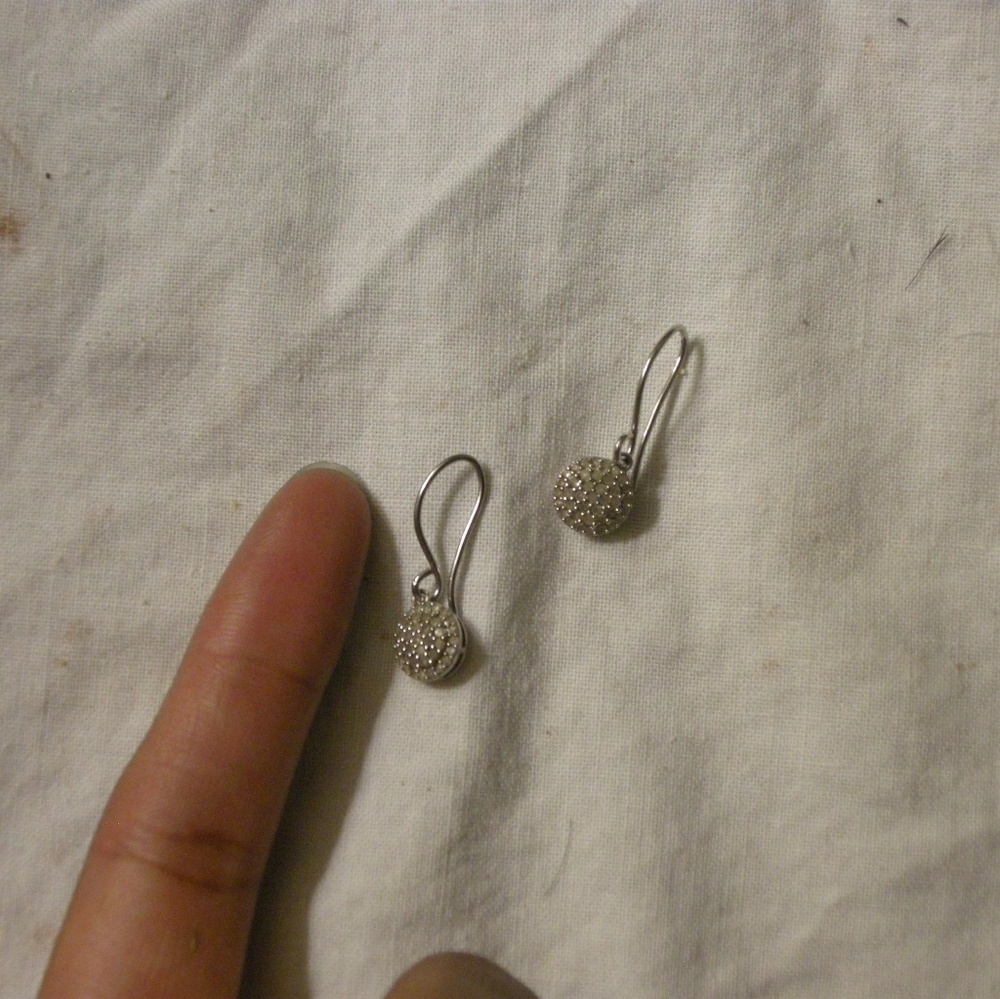 NWOT 1/4 carat diamond earrings w/ Sterling